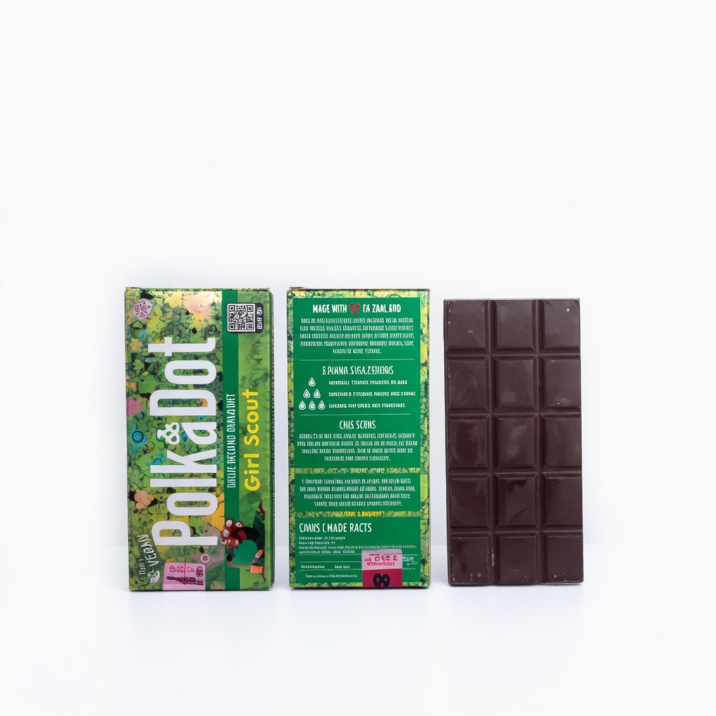 Polkadot Chocolate Bar Girl Scout Belgian Chocolate Bar Flavor