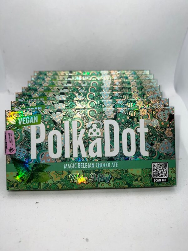 Polkadot Mushroom Chocolate Bar : Mint Mushroom Chocolate Bar
