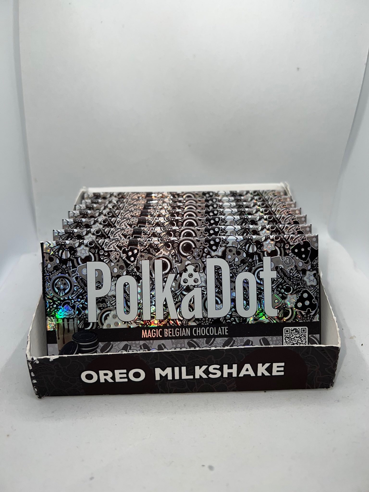 Polkadot Mushroom Chocolate Bar : Oreo Milkshake Belgian Chocolate
