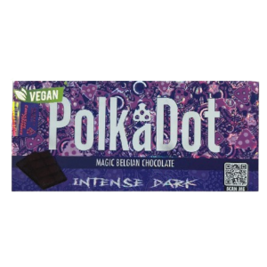 Polkadot Mushroom Chocolate Bar : Intense Dark Belgian Chocolate Bar