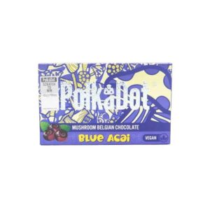 Polkadot Mushroom Chocolate Bar : Magic Mushroom Blue Acai Belgian Chocolate Bar