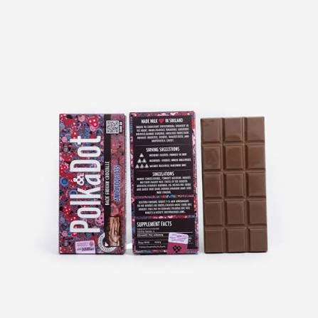 Polkadot Mushroom Chocolate Bar : Snickalicious Magic Belgian Chocolate