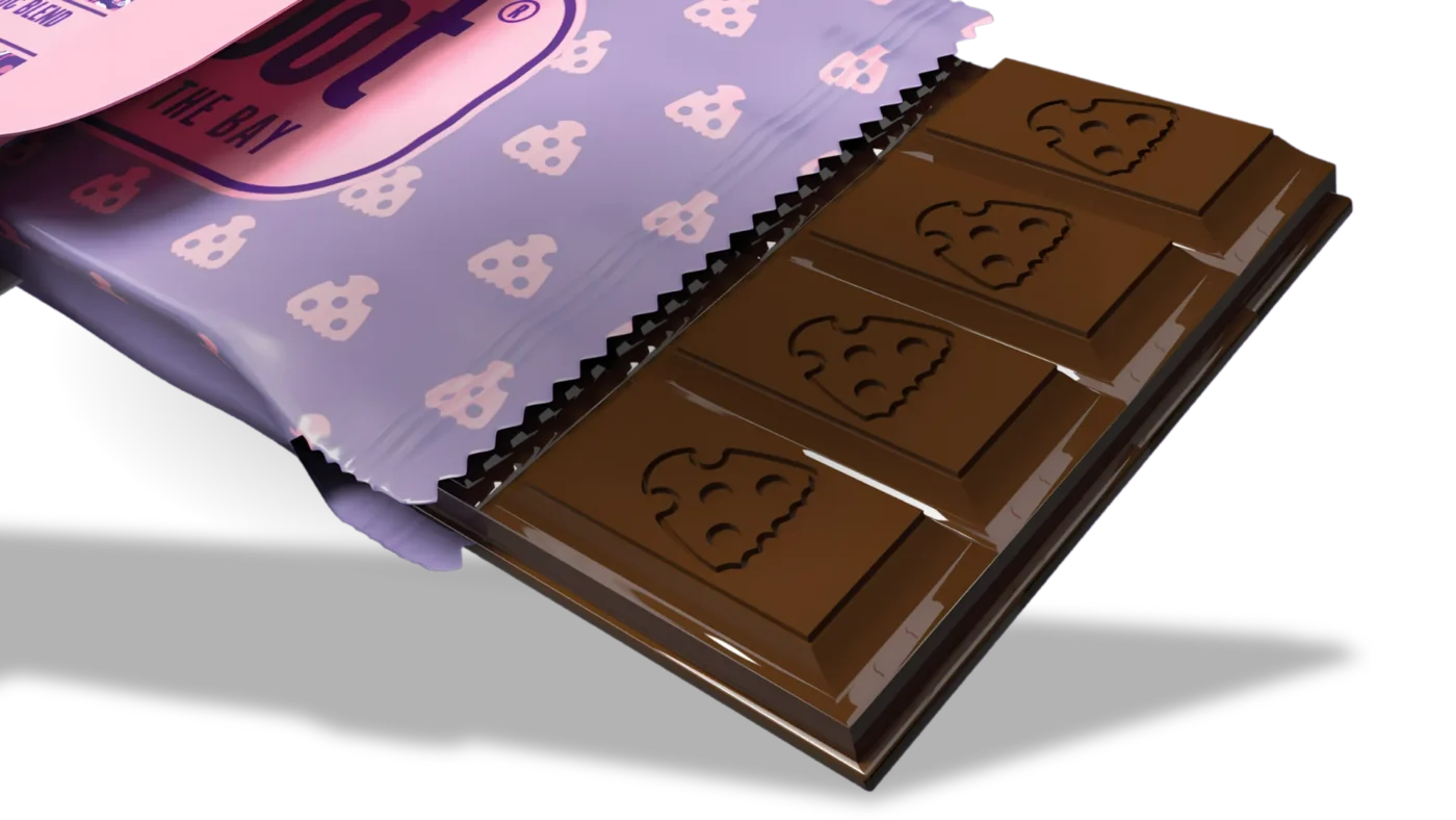 polkadot mushroom chocolate